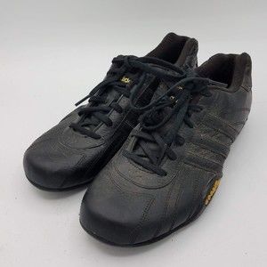 Adidas Goodyear Size 5 Black Leather Driving Racing Shoes Sneakers Art 562482